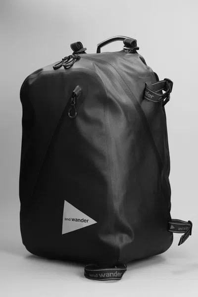 And Wander Backpack In Black Nylon In Black