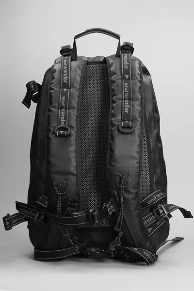 And Wander Backpack In Black Nylon In Black