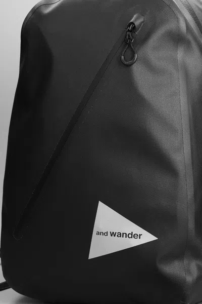 And Wander Backpack In Black Nylon In Black
