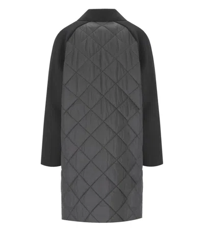 Weekend Max Mara Omens Wmm Zolfo Db Padded Coat Black In Black