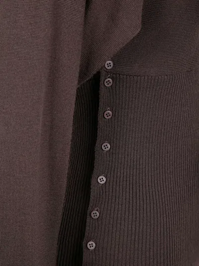 Paloma Wool Button-up Long-sleeve Sweater In Brown