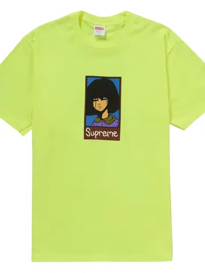 Supreme Emo-graphic Cotton T-shirt In Green