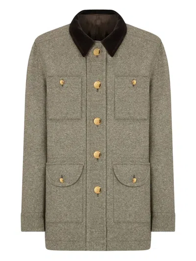 Blazé Milano Lokai Button-fastening Jacket In Green