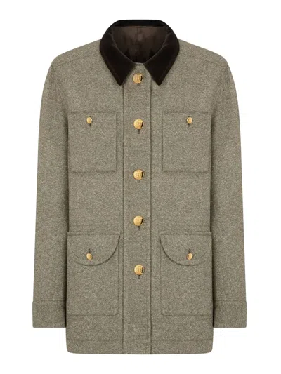 Blazé Milano Lokai Button-fastening Jacket In Green