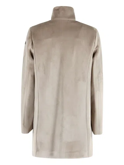 Rrd Buttoned Coat In Gray