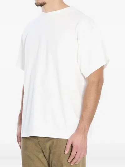 The Row Boxy Cut Cotton T-shirt With Short Sleeves In White