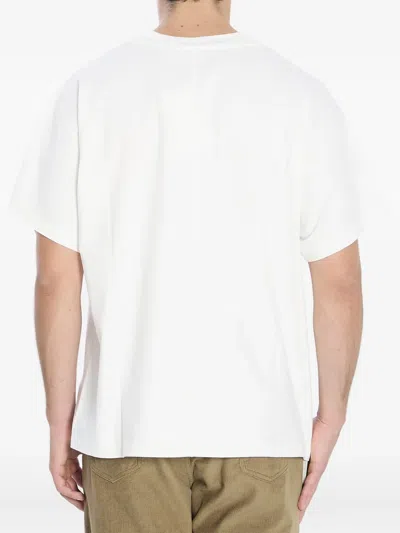 The Row Boxy Cut Cotton T-shirt With Short Sleeves In White