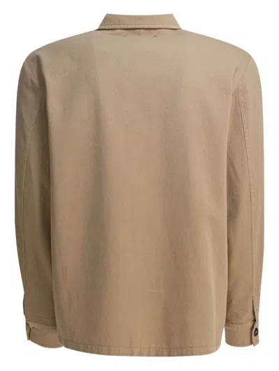 Altum Beige Cotton Jacket In Brown