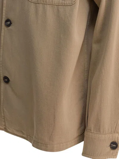 Altum Beige Cotton Jacket In Brown