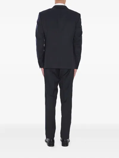 Tagliatore Tuxedo In Virgin Wool In Blue