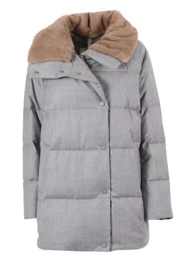Duno Padded Coat In Gray