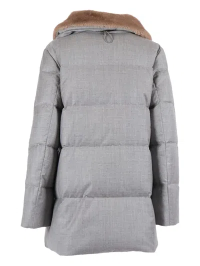 Duno Padded Coat In Gray