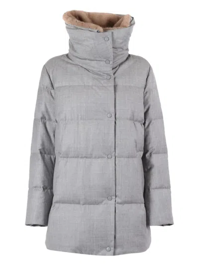 Duno Padded Coat In Gray