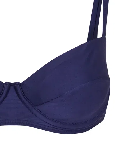 Lenny Niemeyer Half-cup Bikini Top In Blue