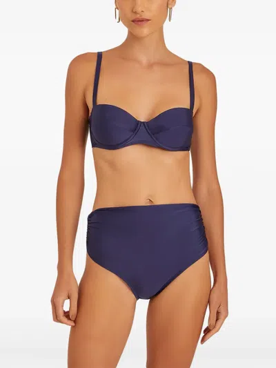 Lenny Niemeyer Half-cup Bikini Top In Blue