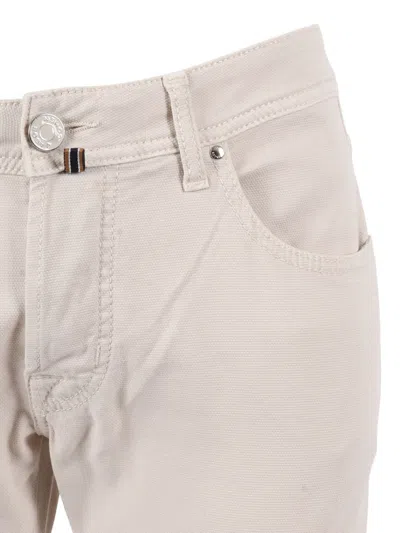 Jacob Cohen Nick Five-pocket Jeans In Neutral