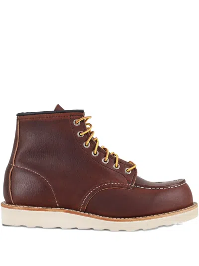 Red Wing Shoes 08138 Moc Lace-up Leather Boots In Brown