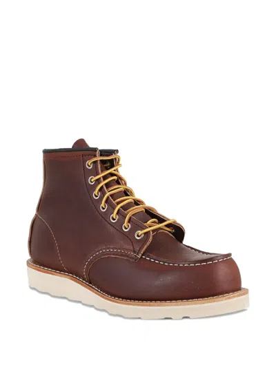 Red Wing Shoes 08138 Moc Lace-up Leather Boots In Brown