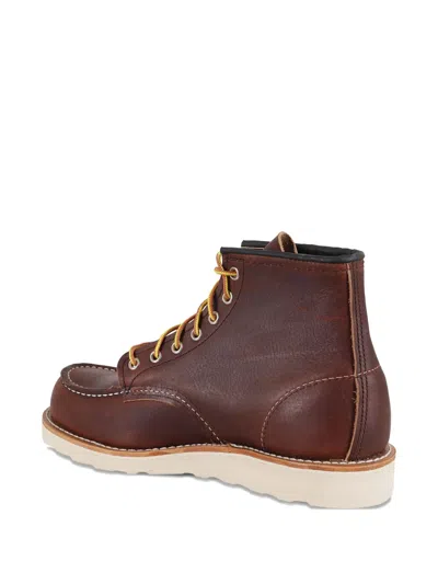 Red Wing Shoes 08138 Moc Lace-up Leather Boots In Brown