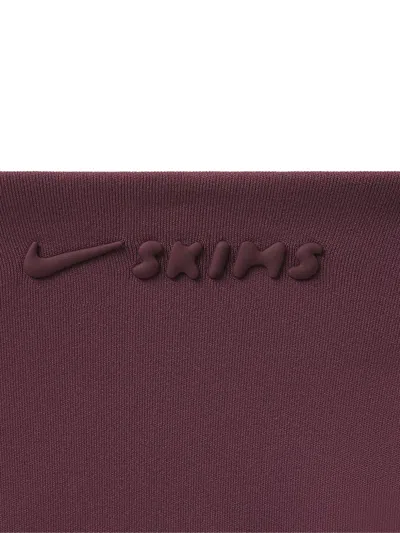 Skims X Nike Scoop-neck Sports Bra In Red