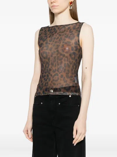 Reformation Dusk Top In Brown