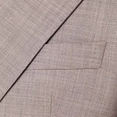 Tagliatore Beige Double-breasted Jacket In Wool Blend In Brown