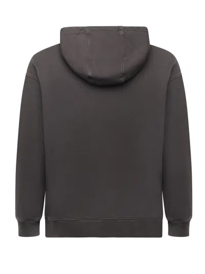 Dondup Cotton Print Sweatshirt In Black