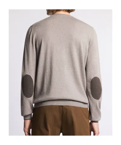 Fay Virgin Wool Sweater In Brown