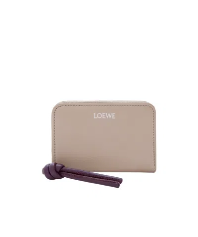 Loewe Zipped Coin Purse In Shiny Nappa Calfskin In Multi