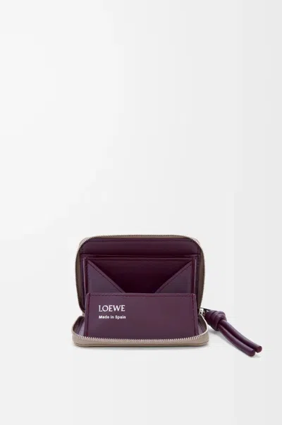 Loewe Zipped Coin Purse In Shiny Nappa Calfskin In Multi