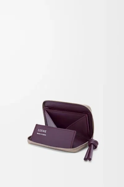 Loewe Zipped Coin Purse In Shiny Nappa Calfskin In Multi