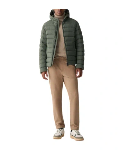 Colmar Long-sleeved Hooded Down Jacket In Green