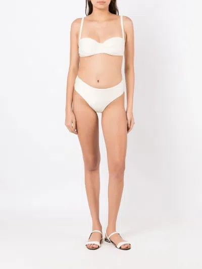 Lenny Niemeyer Half Cup Bikini Top In White