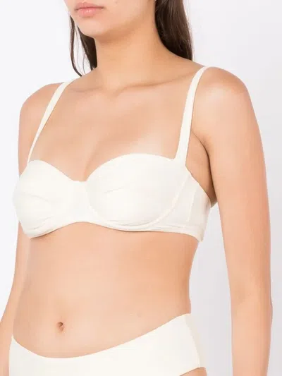 Lenny Niemeyer Half Cup Bikini Top In White