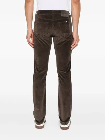 Jacob Cohen 5 Pockets Slim Fit Pants In Brown