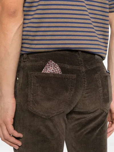 Jacob Cohen 5 Pockets Slim Fit Pants In Brown