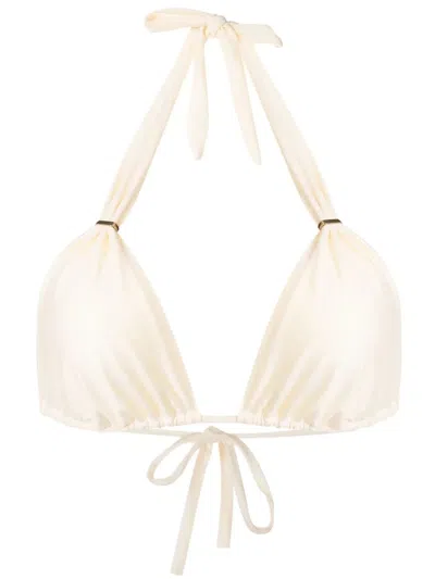 Lenny Niemeyer Halterneck Bikini Top In Neutral