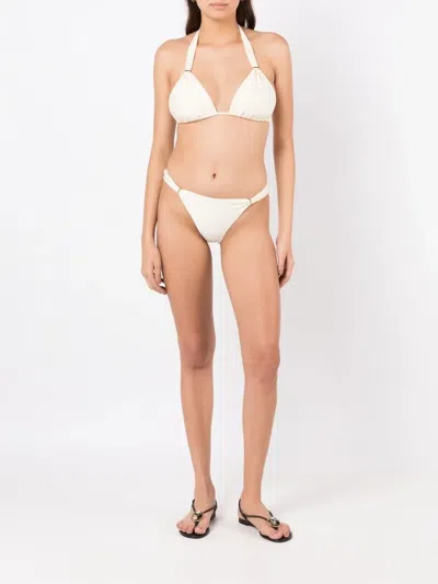 Lenny Niemeyer Halterneck Bikini Top In Neutral