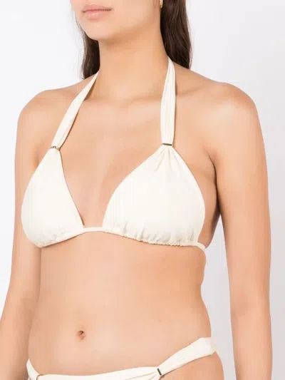 Lenny Niemeyer Halterneck Bikini Top In Neutral