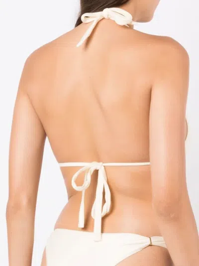 Lenny Niemeyer Halterneck Bikini Top In Neutral
