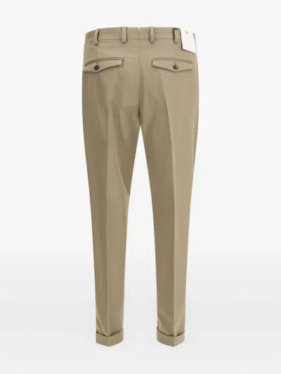 Pt Torino Rebel Virgin Wool Trousers In Green