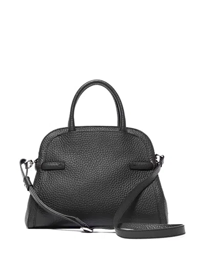 Orciani Medium Aura Soft Handbag In Black
