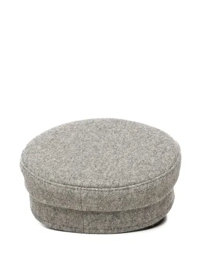 Ruslan Baginskiy Logo-detailed Baker Boy Hat In Gray