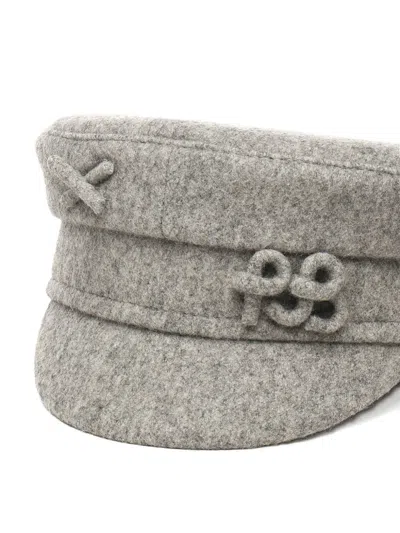 Ruslan Baginskiy Logo-detailed Baker Boy Hat In Gray