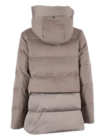 Duno Hooded Keiko Jacket In Brown