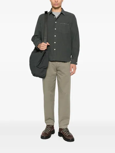 C.p. Company Pleated Button-fastening Trousers In Neutral