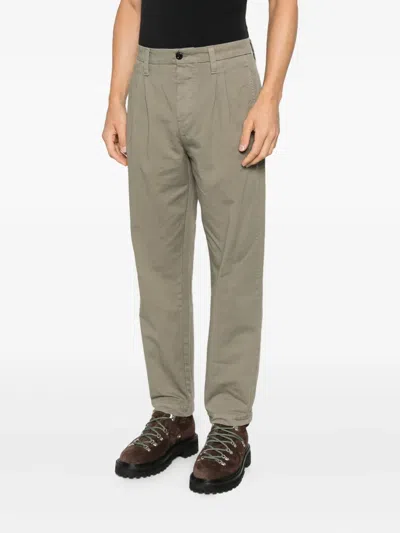 C.p. Company Pleated Button-fastening Trousers In Neutral