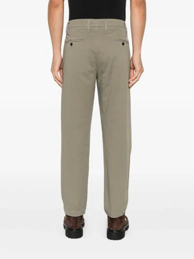 C.p. Company Pleated Button-fastening Trousers In Neutral