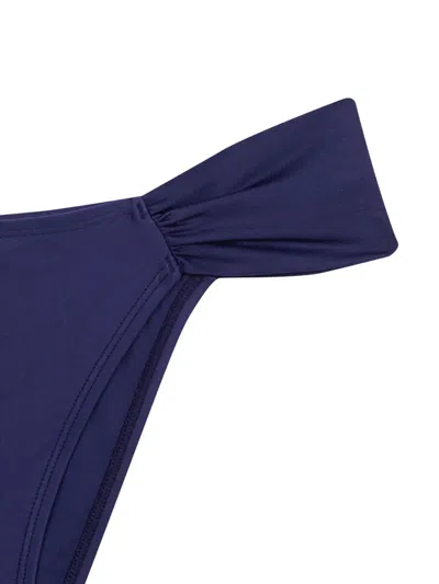 Lenny Niemeyer Draped Bikini Bottoms In Blue
