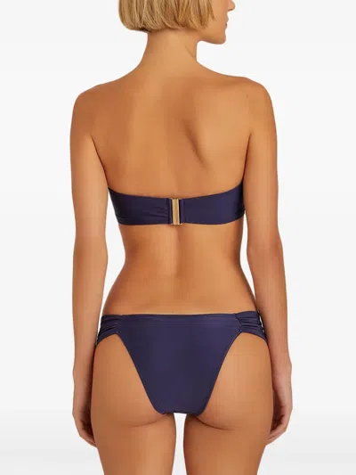 Lenny Niemeyer Draped Bikini Bottoms In Blue